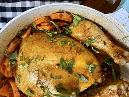 Pollo asado: una receta fácil sin horno