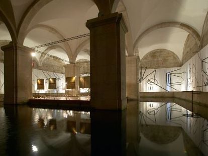Interior del Museu da Agua, en Lisboa. 