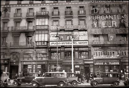 Imagen del centro de Madrid, tomada 1928.