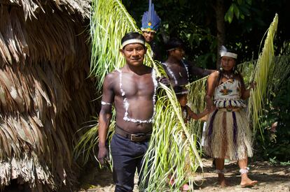 En La Chorrera habitan 3.960 habitantes de cuatro pueblos indígenas: Okaina, Bora, Uitoto y Muinane, en la Amazonía colombiana, el 26 de enero de 2023.