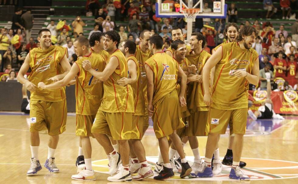 La selección en un partido de preparación en 2007.