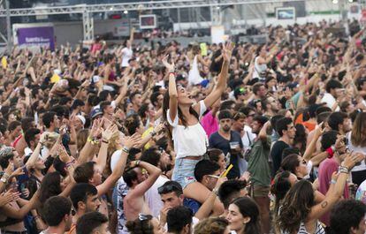 Asistentes al Arenal Sound de 2017.