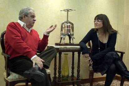 Conversación entre la directora de cine Isabel Coixet y el escritor Juan Marsé, en Barcelona en 2007.