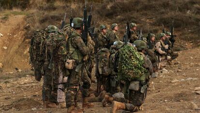 Militares en el Curso de Operaciones Especiales.