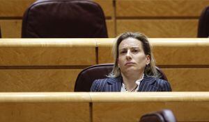 Marta Domínguez durante un pleno del Senado en febrero.