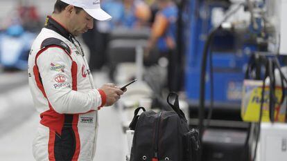 Oriol Servià, en circuito de Indianápolis.