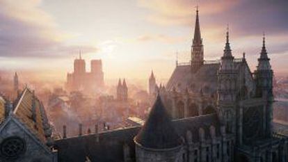 Vista de París en 'Assassin's Creed: Unity'.