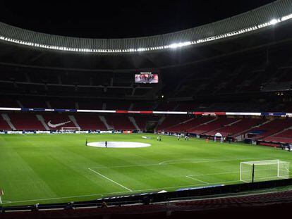 Vista del Estadio Wanda Metropolitano de Madrid el pasado domingo.