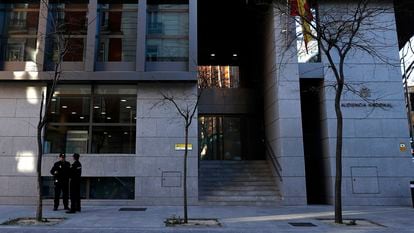 La fachada de la sede de la Audiencia Nacional en la calle Génova, en Madrid.