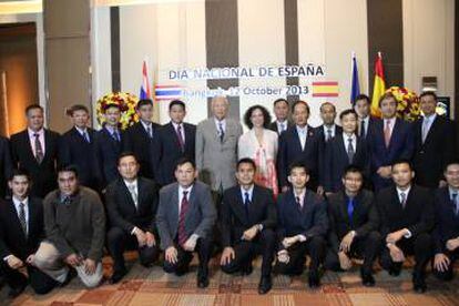La embajadora Moreno, en Bangkok, en octubre de 2013.