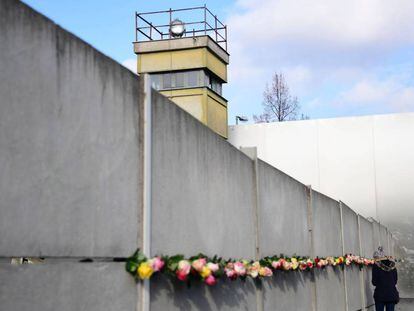 Un tramo del muro de Berlín, el pasado día 9, aniversario de la caída.