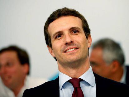 El presidente del Partido Popular, Pablo Casado, el pasado 30 de julio.