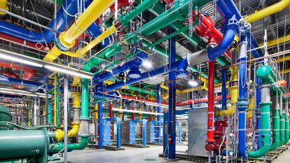 Sistema de refrigeración de un centro de datos de Google, en The Dalles (Oregón, EE UU).