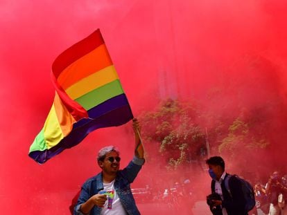 Imagen de archivo de una marcha del orgullo LGTB en Ciudad de México.