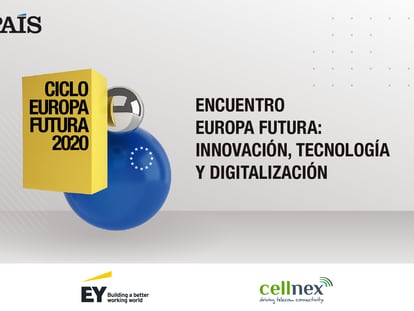 Logo del Encuentro de Europa Futura: Innovación, tecnología y digitalización en Madrid.