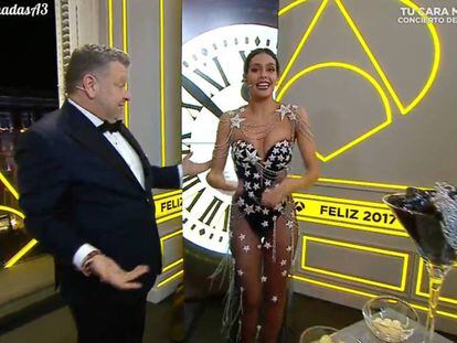 Chicote y Cristina Pedroche, en Noche Vieja.