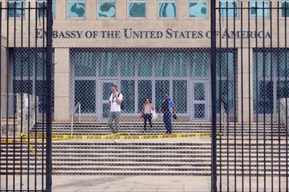La Embajada de Estados Unidos en La Habana, Cuba, en 2017.