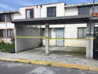 La casa del supuesto asesino en Toluca.