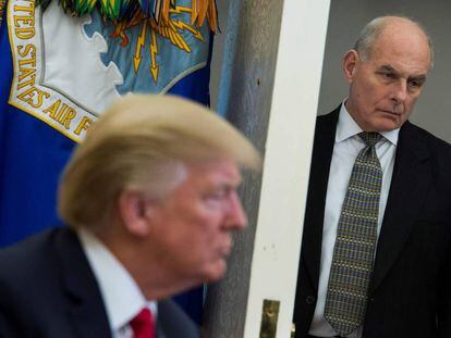 El presidente Trump y John Kelly, en una imagen de archivo.