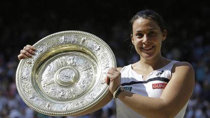 Marion Bartoli cuando gan&oacute; Wimbledon en 2013.