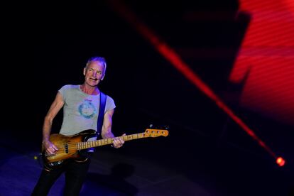 Otro momento del recital del exlíder de The Police.