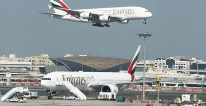 Aviones de Emirates.  