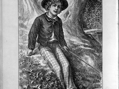 Ilustración de 'Las aventuras de Tom Sawyer'.