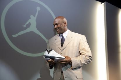 Michael Jordan, en una imagen de archivo tomada durante una presentación de la marca a la que da nombre.