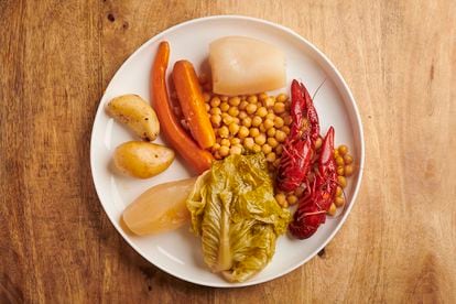 Gabrieles con cangrejos y verduras, en una imagen proporcionada por La Cocina de Frente.