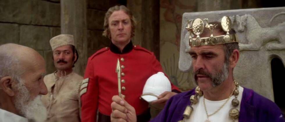 Sean Connery y Michael Caine en 'El hombre que pudo reinar'.