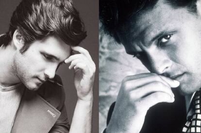 El actor Diego Boneta y Luis Miguel.
