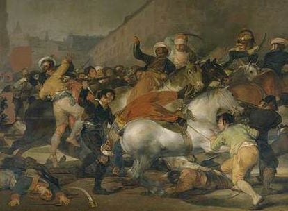 <i>El dos de mayo de 1808. La carga de los mamelucos</i> (1814), de Francisco de Goya y Lucientes.