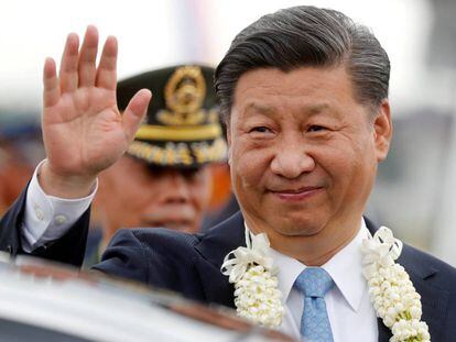El presidente de China Xi Jinping durante una visita en Manila.