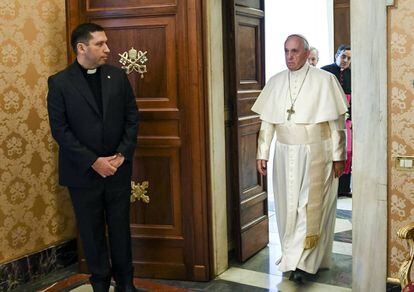 El Papa, este lunes, en el Vaticano.