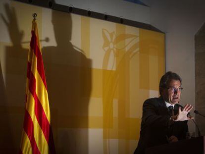 Artur Mas, en el Palau de la Generalitat.