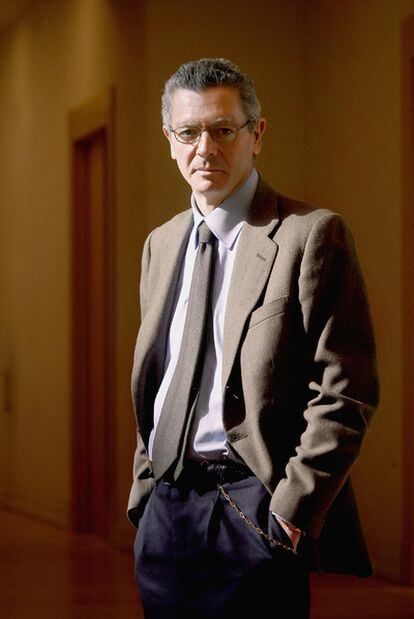 Alberto Ruiz-Gallardón en el Ayuntamiento de Madrid.