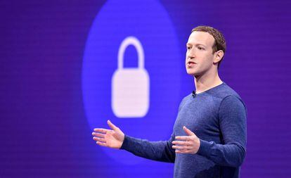 El fundador de Facebook, Mark Zuckerberg, durante un acto en San José, California, el pasado mayo.
