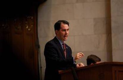 En la imagen, el gobernador de Wisconsin, Scott Walker. EFE/Archivo