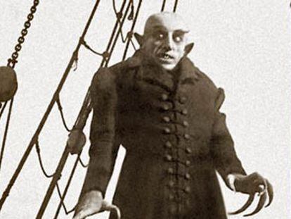 Una imagen del filme Nosferatu, de F. W. Murnau.