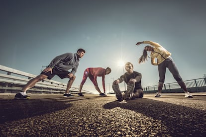 Warming up is a crucial part of the exercise program. 