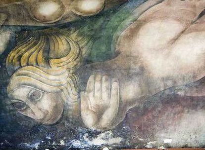 Detalle del mural de Siqueiros.