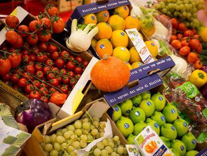 Exposición de frutas ecológicas durante la anterior edición de Organic Food Iberia.