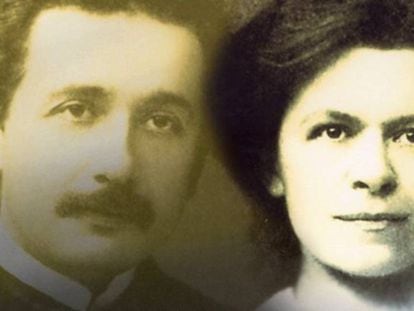 Mileva Maric junto a su esposo Albert Einstein.
