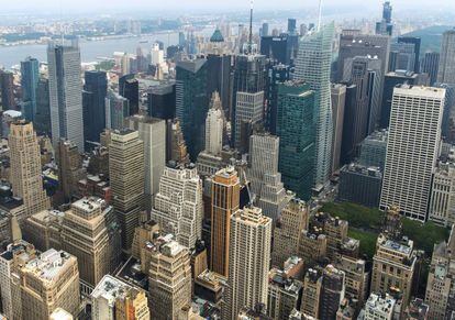 Imagen del skyline de Manhattan, en Nueva York.