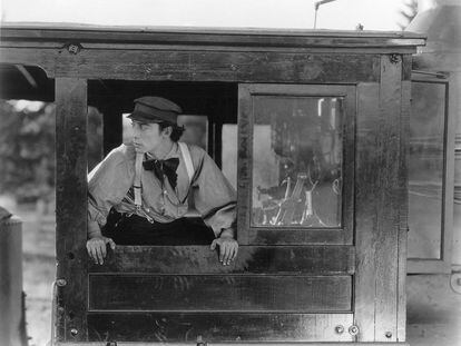 Buster Keaton, en 'El maquinista de La General'.