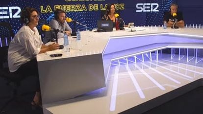 Montserrat Domínguez, Aimar Bretos, Àngels Barceló, Carles Francino y Roberto Sánchez, en la presentación de la nueva temporada de la Cadena SER.