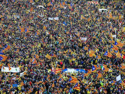 Manifestación celebrada este jueves en Bruselas