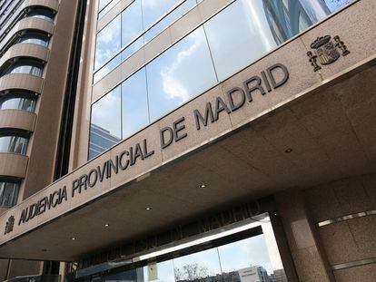 Fachada de la Audiencia Provincial de Madrid, donde se celebró el juicio contra este docente.