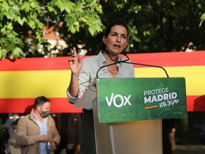 Rocío Monasterio, candidata de Vox a la presidencia de la Comunidad de Madrid.