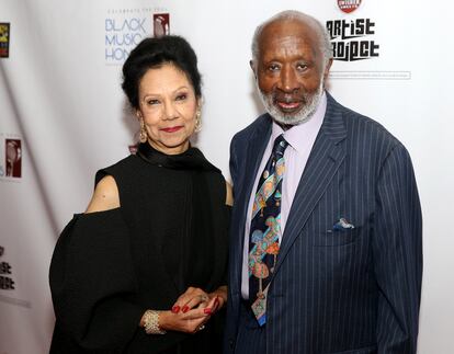 Jacqueline and Clarence Avant at an awards show in Tennessee in 2016.